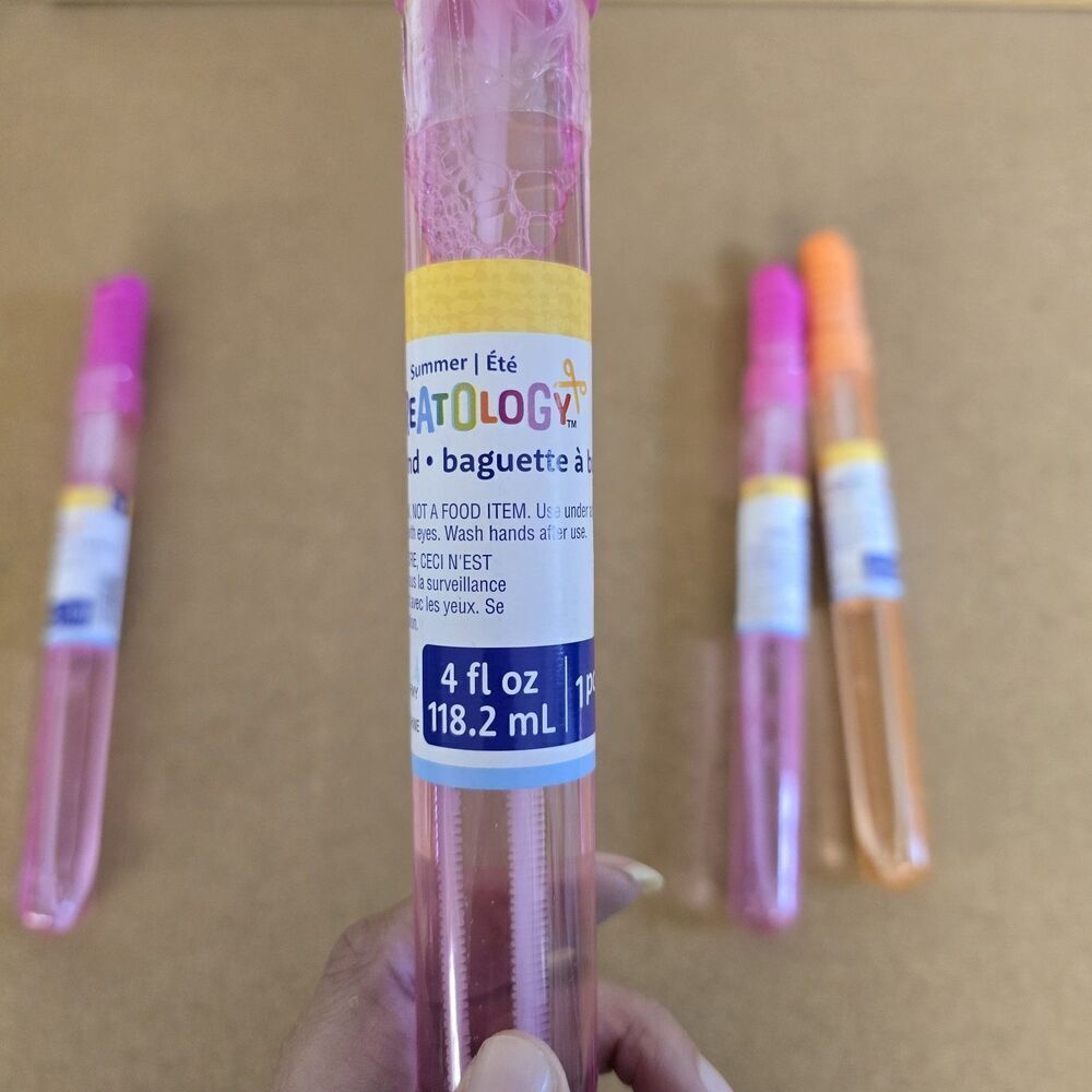 6Pk 4 Fl Oz Bubble Wands - Creatology - Picture 2 of 6